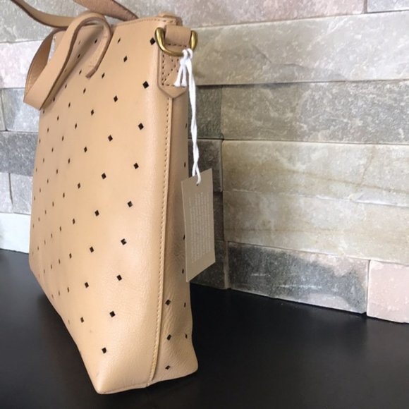 🔥Host Pick🔥Madewell Mini Transport Perforated Leather Tote - Picture 8 of 10